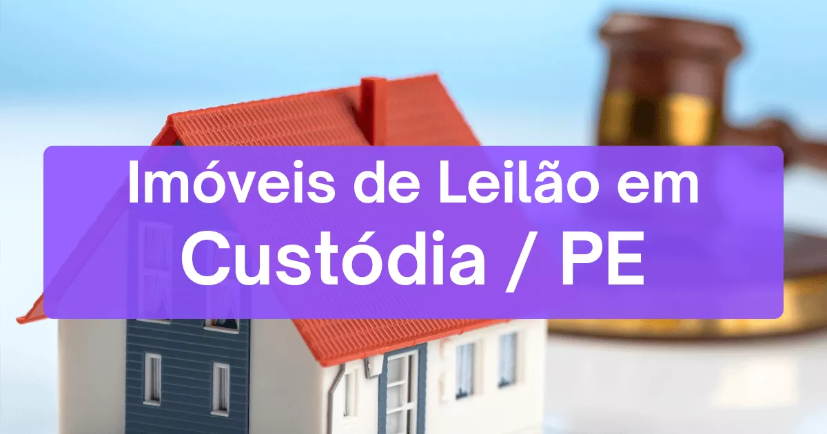 Imóveis em leilão em Custódia/PE